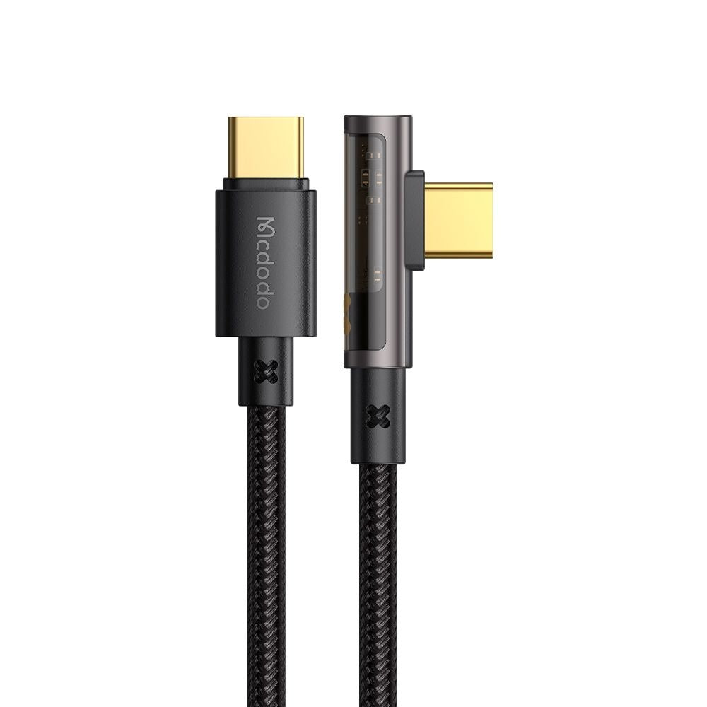 USB-C Data and Charging Cable - USB-C McDodo CA-3400 Angled, 100W, 1.2m, Black