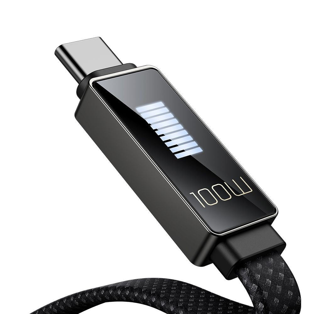 USB-C Data and Charging Cable - USB-C McDodo CA-4470 Rythm Display, 100W, 1.2m, Black