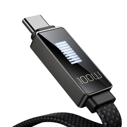 USB-C Data and Charging Cable - USB-C McDodo CA-4470 Rythm Display, 100W, 1.2m, Black
