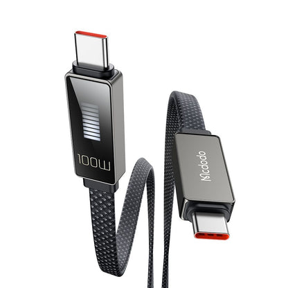 USB-C Data and Charging Cable - USB-C McDodo CA-4470 Rythm Display, 100W, 1.2m, Black