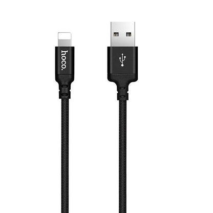 HOCO X14 Times USB-A - Lightning Data and Charging Cable, 18W, 1m, Black