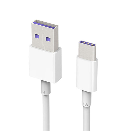 Data and Charging Cable USB-A - USB-C Huawei AP71, 40W, 1m, White 4072007