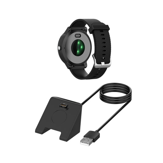 Techsuit TGC3 Charging Cable for Garmin Fenix 5 Plus / 7X / 6X / 6 / 5, USB-A, Black