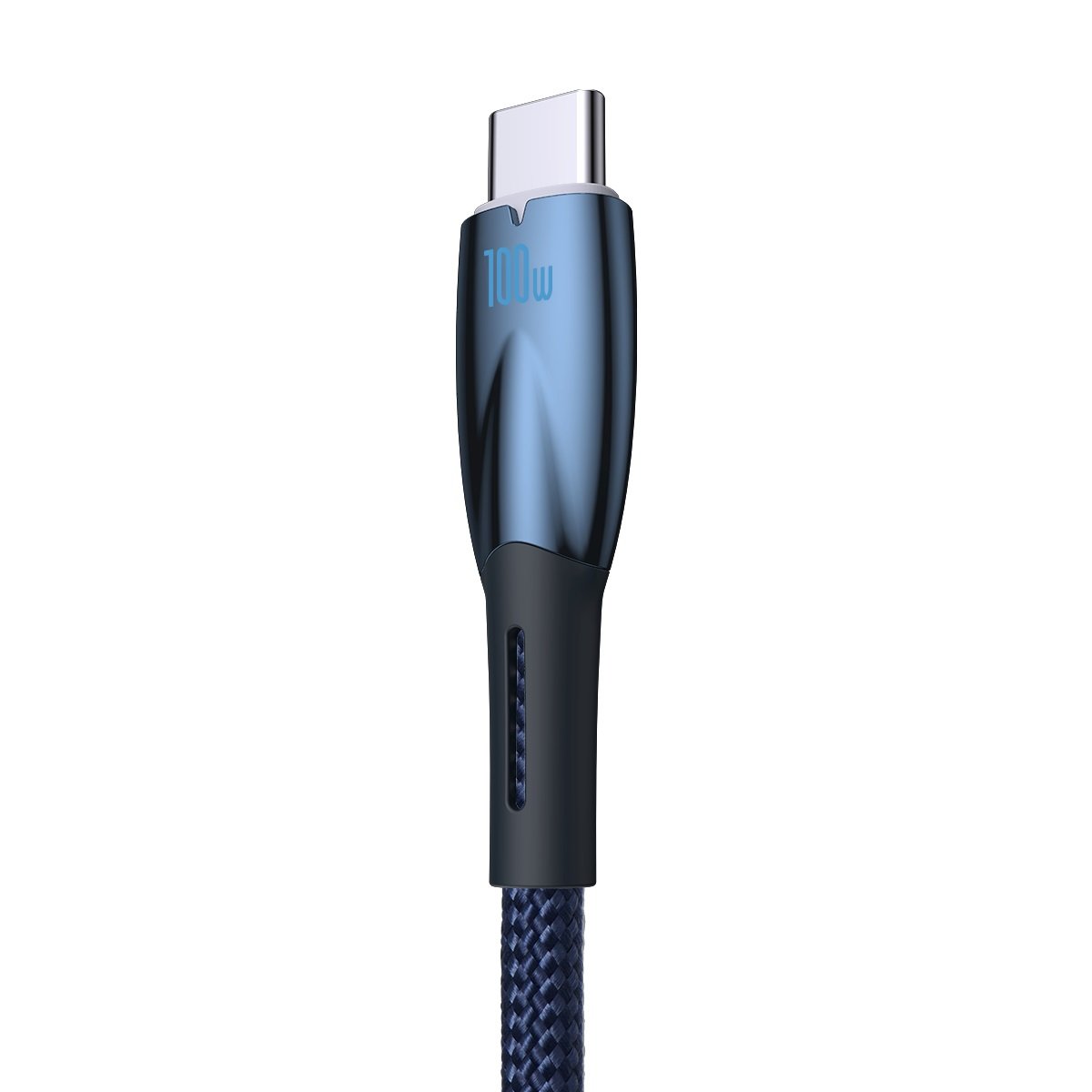 Data and Charging Cable USB-A - USB-C Baseus Glimmer Series, 100W, 1m, Blue