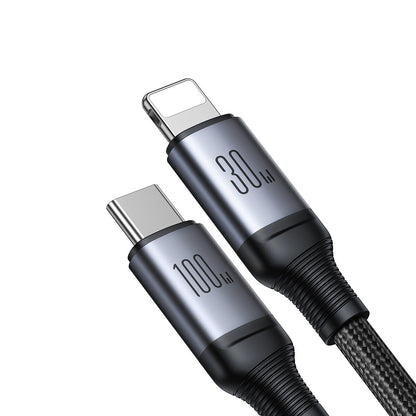 USB-C - Lightning / USB-C Charging Cable Joyroom SA21-1T2, 100W, 1.5m, Black