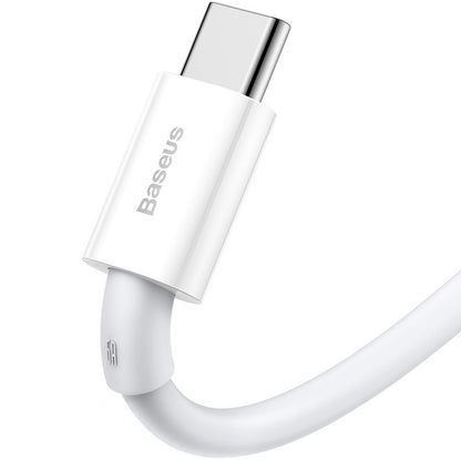 Data and Charging Cable USB-A - USB-C Baseus Superior Series, 66W, 1m, White CATYS-02 