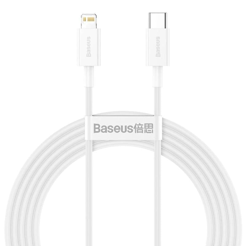 Data and Charging Cable USB-C - Lightning Baseus Superior Series, 20W, 2m, White CATLYS-C02