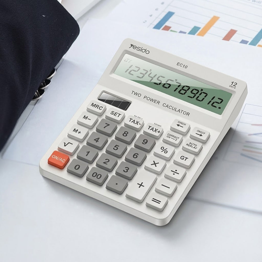 Yesido EC10 White Office Calculator