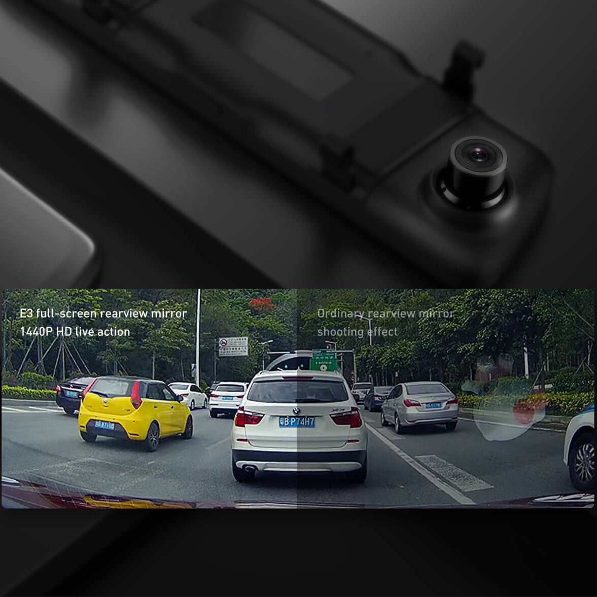 DDPAI mola E3 Rear View Car Camera, 2K, Wi-Fi