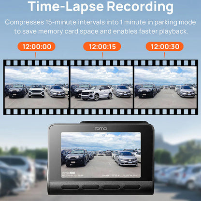 70mai Dash Cam A810, 4K, 4K, Wi-Fi, GPS, 3inch Display 