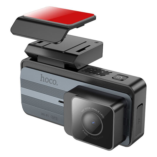 Front and Rear Car Camera HOCO DV12, 2K, Wi-Fi, GPS, 3.69inch Display
