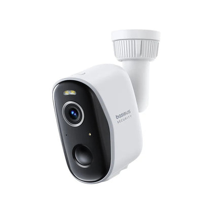 Baseus N1 Plus Surveillance Camera, Wi-Fi, 2K, IP67, Outdoor, Set of 2 pieces, White S0TW012131