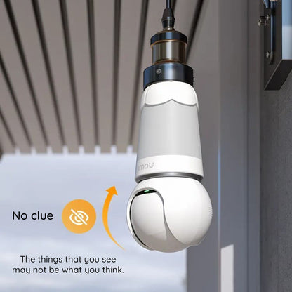 Imou Bulb Surveillance Camera, Wi-Fi, 2K, Indoor, White IPC-S6DP-5M0WEB-E27