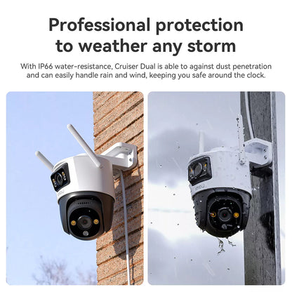 Imou Cruiser Dual Surveillance Camera, Wi-Fi, 2.8K + 2.8K, IP66, Outdoor IPC-S7XP-10M0WED-0360B