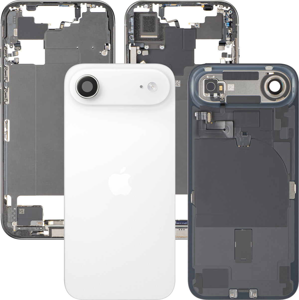 Apple iPhone 17 Air Battery Cover, With Middle Case, Full Parts, White (Cloud White), Premium Swap