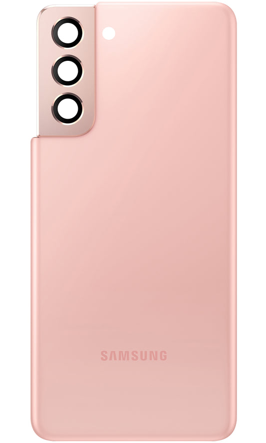 Samsung Galaxy S21 5G G991 Battery Cover, with Rear Camera Glass, Pink, Swap