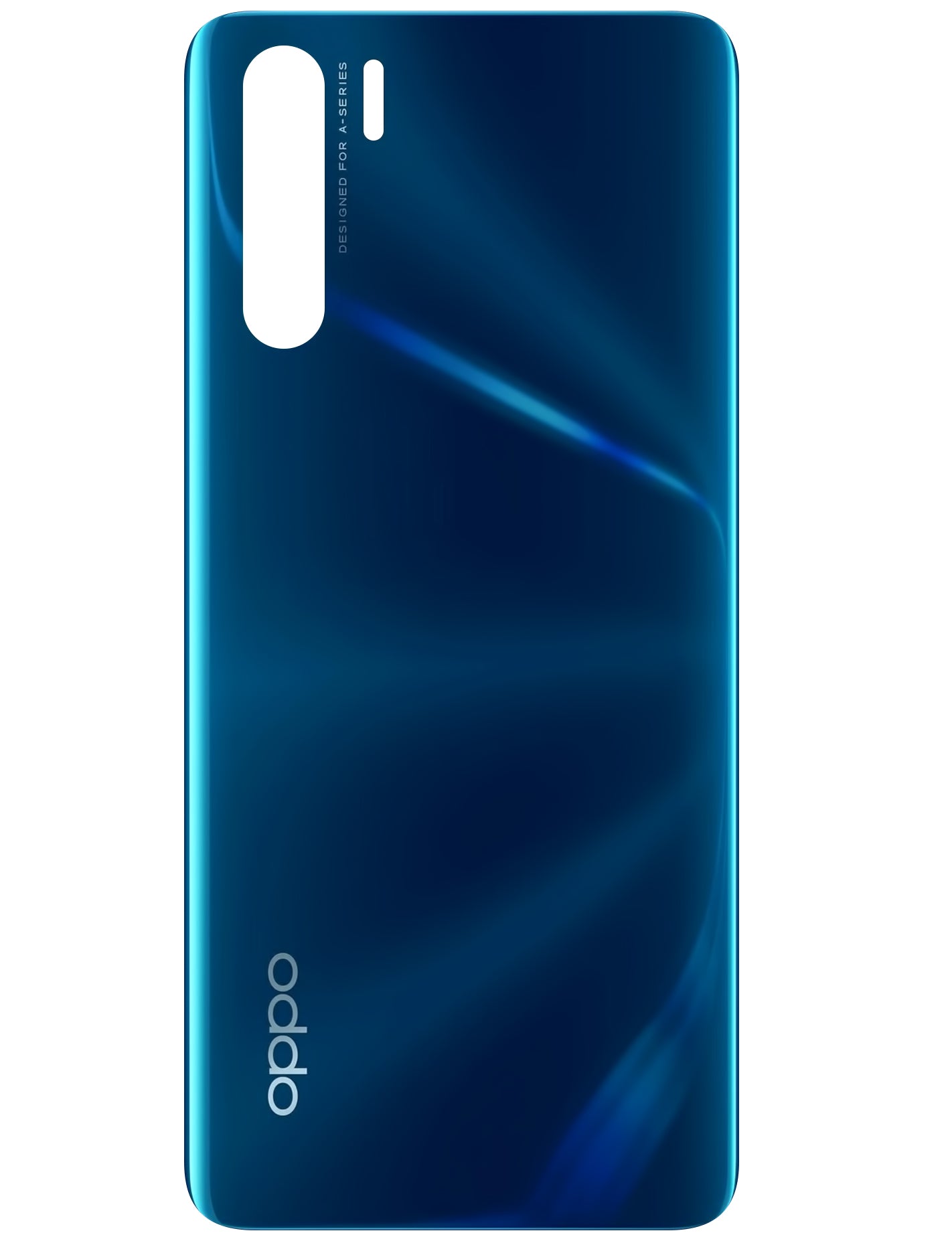 Oppo F15 / A91 Battery Cover, Blue (Blazing Blue), Service Pack 3016460