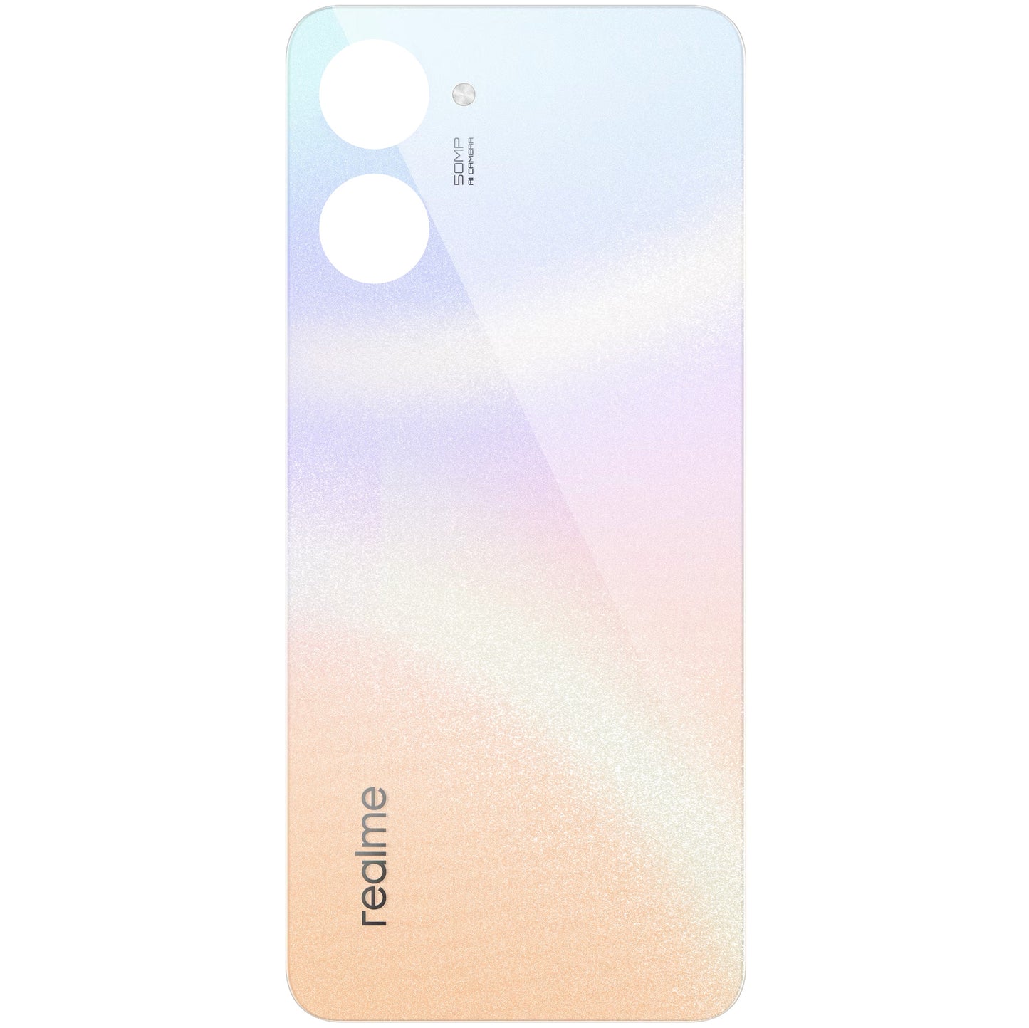 Realme 10 Battery Cover, White (Clash White), Service Pack 4712576