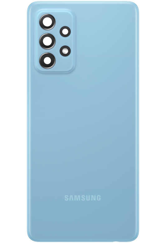 Battery Cover Samsung Galaxy A72 A725 / A72 5G A726, with Rear Camera Glass, Blue