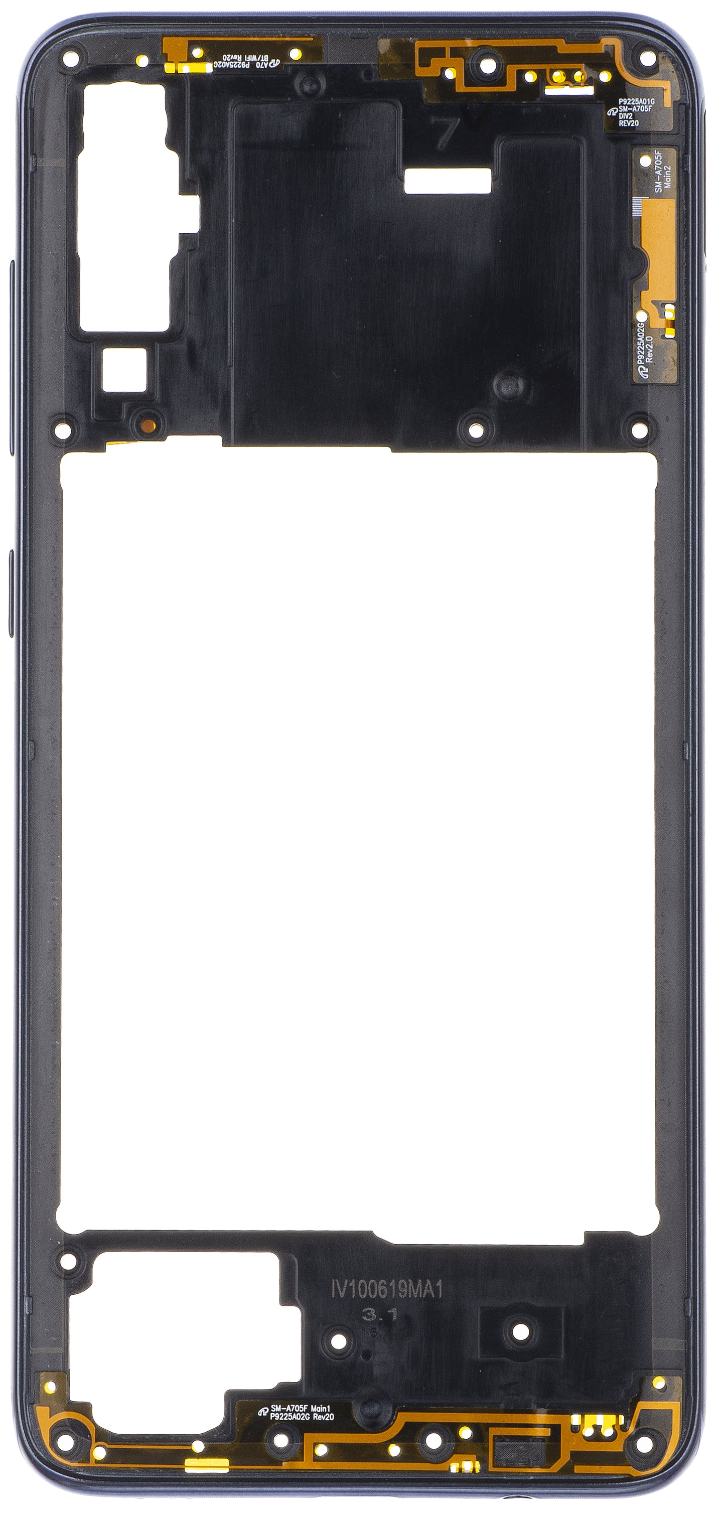 Samsung Galaxy A70 A705 Middle Housing, Black