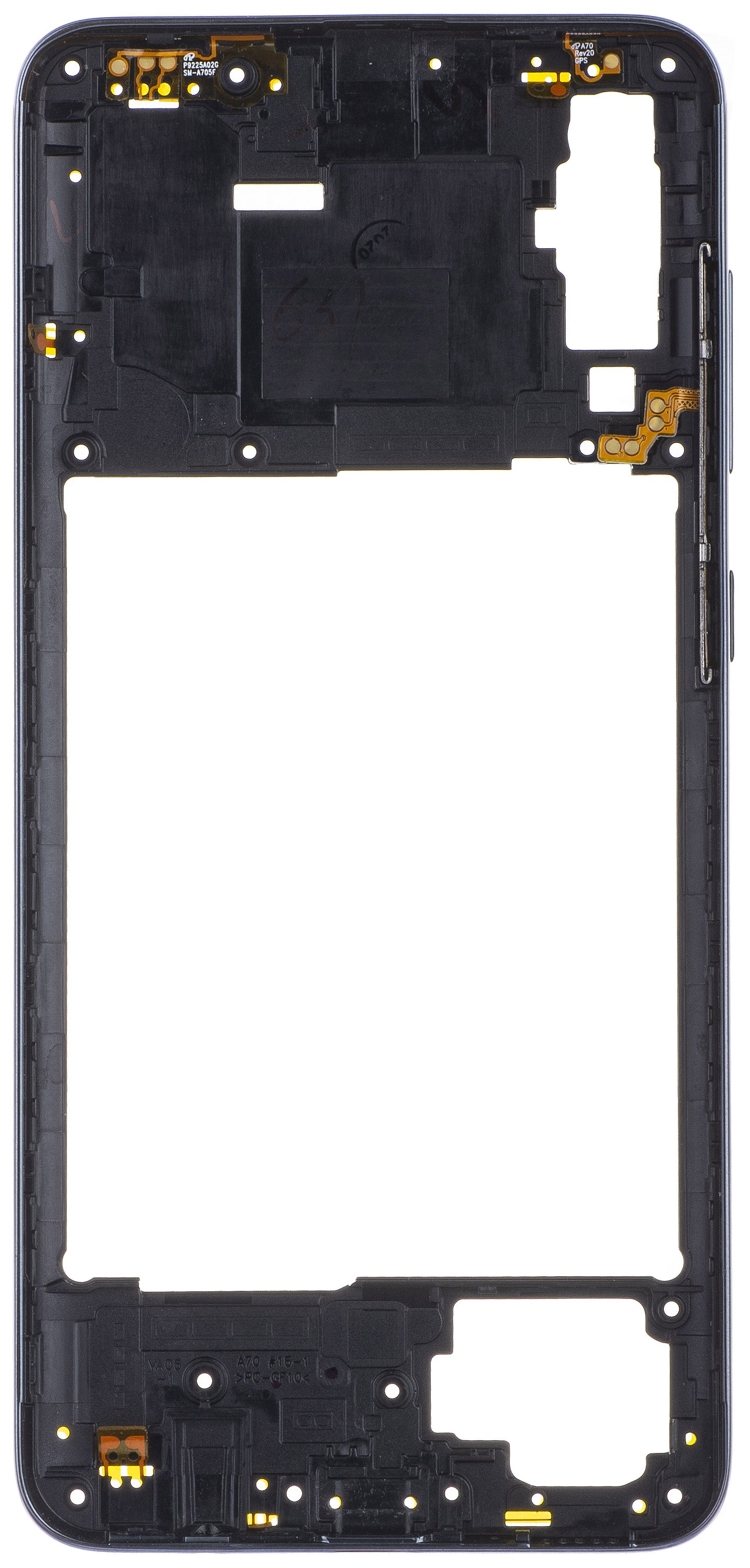 Samsung Galaxy A70 A705 Middle Housing, Black