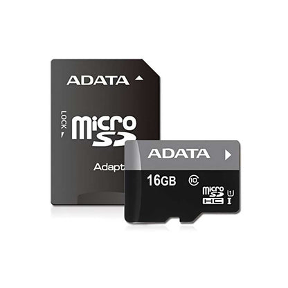 microSDHC Memory Card Adata Premier, 16Gb, Class 10 / UHS-1 U1, With Adapter AUSDH16GUICL10-RA1