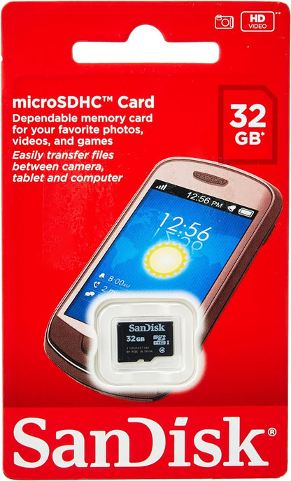 SanDisk microSDHC Memory Card, 32Gb, Class 4 SDSDQM-032G-B35