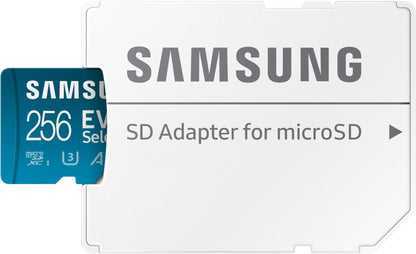 microSDXC Memory Card Samsung Evo Select Plus, 256Gb, Class 10 / UHS-1 U3, With Adapter MB-ME256KA/AM