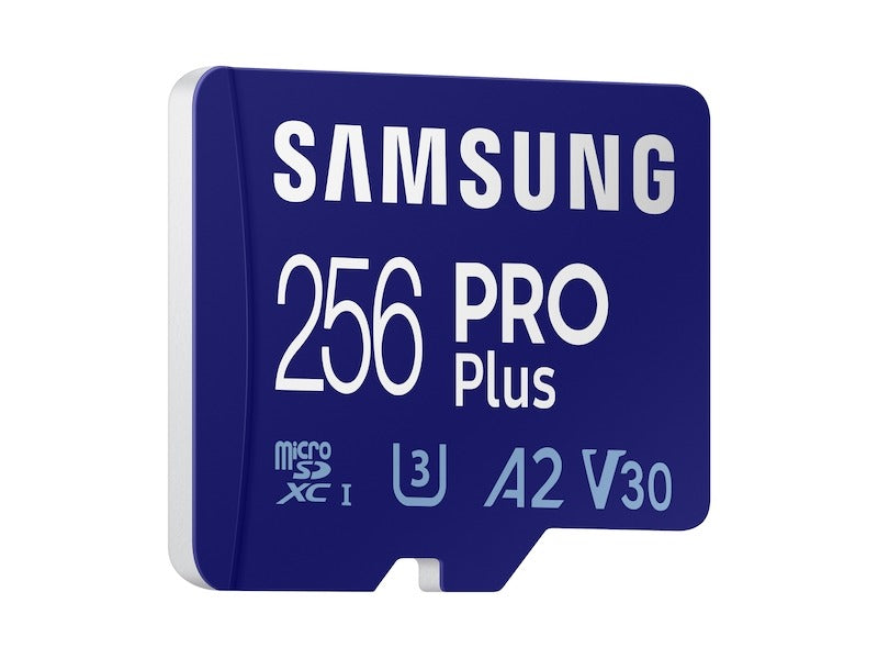 Samsung PRO Plus microSDXC Memory Card, 256Gb, Class 10 / UHS-1 U3, With Adapter MB-MD256KA