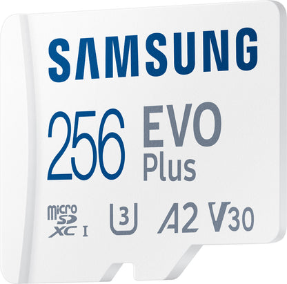 microSDXC Memory Card Samsung Evo Plus, 256Gb, Class 10 / UHS-1 U3, With Adapter MB-MC256KA/EU