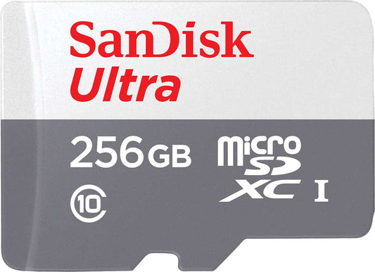 SanDisk Ultra Android microSDXC Memory Card, 256Gb, Class 10 / UHS-1 U1 SDSQUNR-256G-GN3MN 