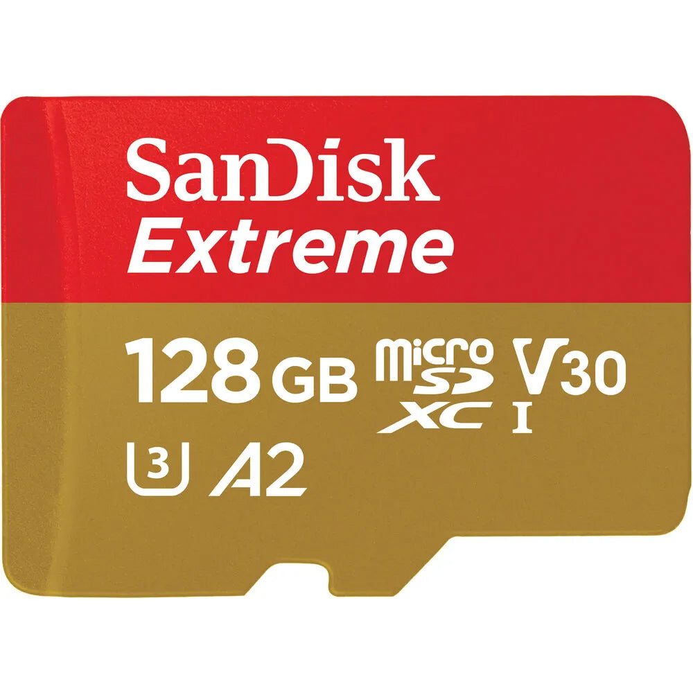 SanDisk Extreme microSDXC Memory Card, 128Gb, ​​Class 10 / UHS-1 U3 SDSQXAA-128G-GN6MN