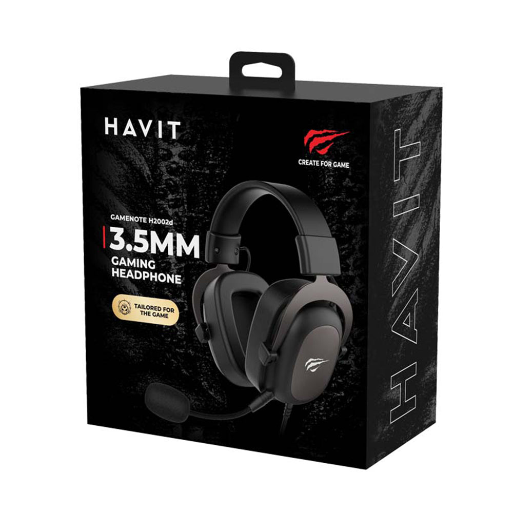 HAVIT H2002D 3.5mm Gaming Headphones, 2m, Green