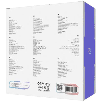 Proove Glimmer Wireless Gaming Headphones, RGB, BT / Wi-Fi / Wired, Black WHGL00022001