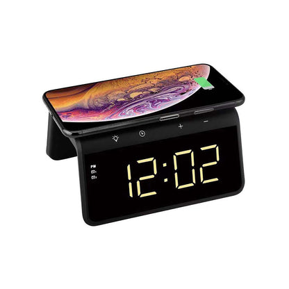 HAVIT W320 Digital Clock with QI Wireless Charging, White