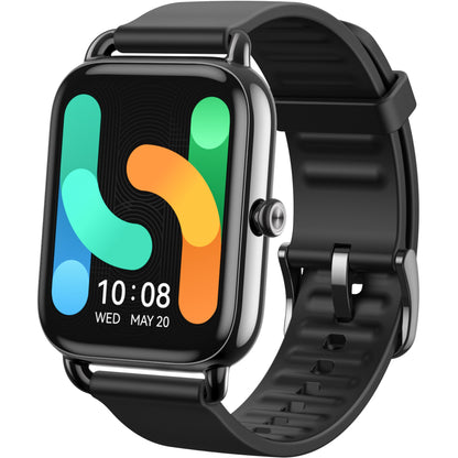 Haylou RS4 Plus LS11 Smartwatch, Silicone Strap, Black