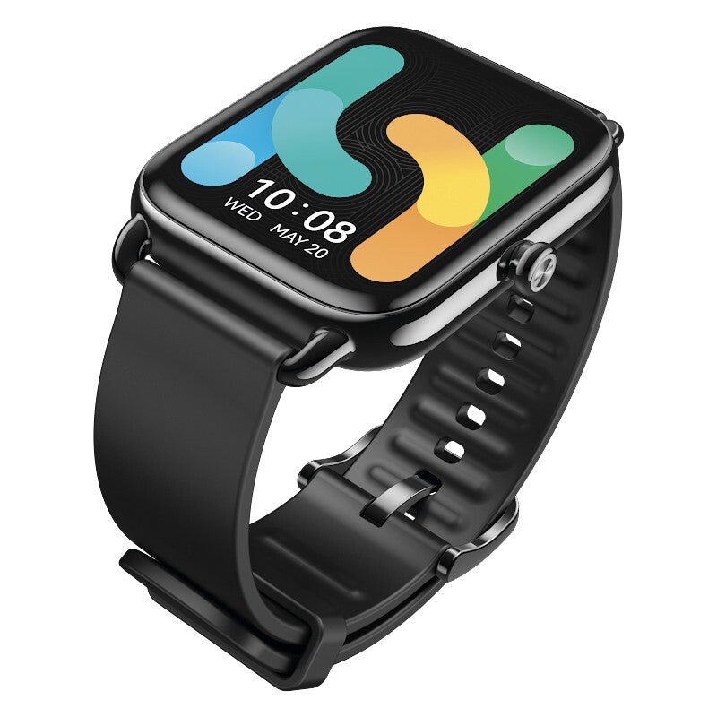 Haylou RS4 Plus LS11 Smartwatch, Silicone Strap, Black