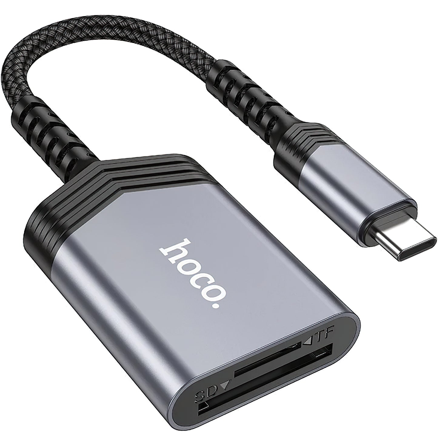 HOCO UA25 USB-C Card Reader, SD - microSD, Gray