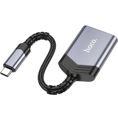 HOCO UA25 USB-C Card Reader, SD - microSD, Gray