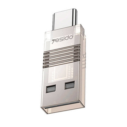 USB / USB-C Card Reader Yesido GS21, microSD, Transparent