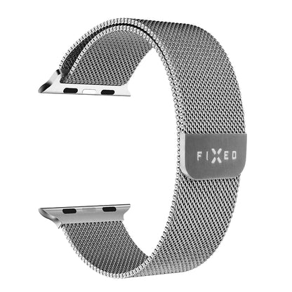 Fixed Mesh Strap for Apple Watch 42mm / 41mm / 40mm / 38mm Series, Silver