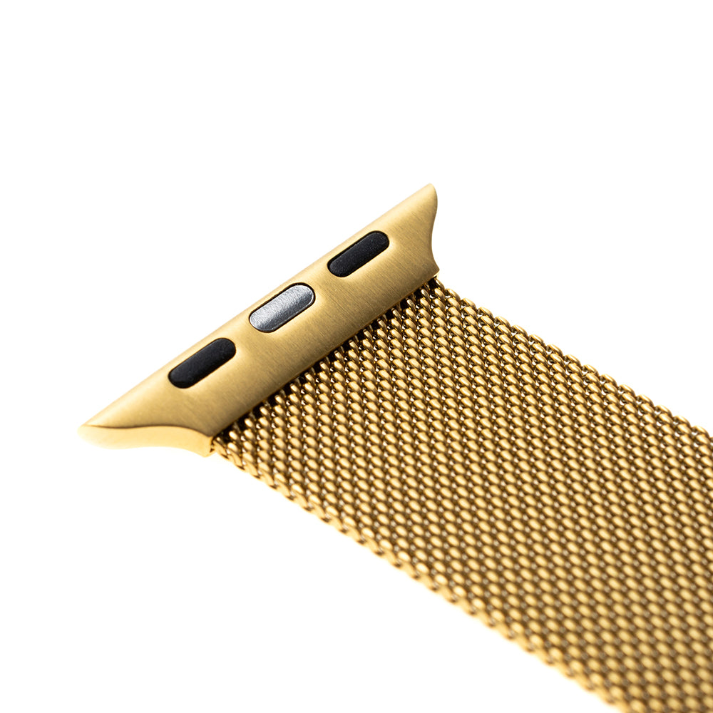Fixed Mesh Strap for Apple Watch 42mm / 41mm / 40mm / 38mm Series, Gold