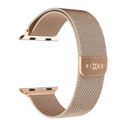 Fixed Mesh Strap for Apple Watch 42mm / 41mm / 40mm / 38mm Series, Rose Gold