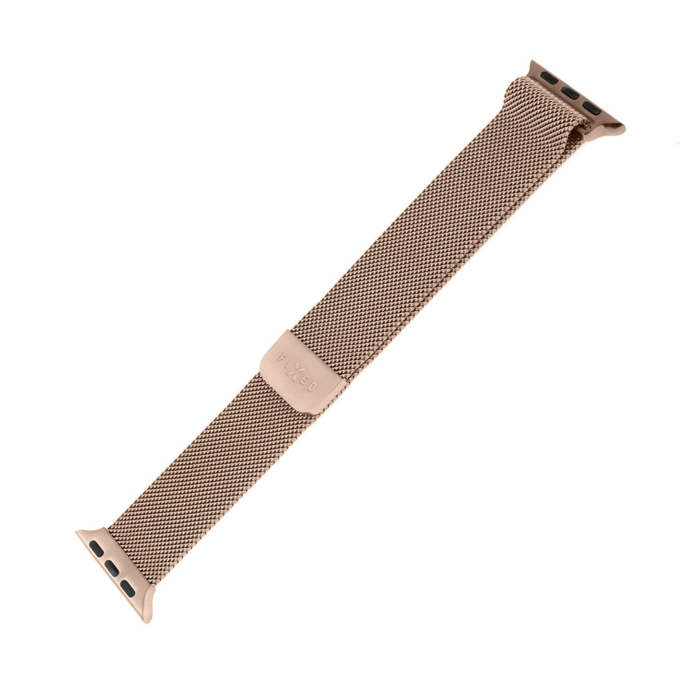 Fixed Mesh Strap for Apple Watch 42mm / 41mm / 40mm / 38mm Series, Rose Gold
