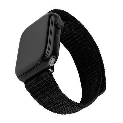 Fixed Nylon Sporty Strap for Apple Watch 42mm / 41mm / 40mm / 38mm Series, Black