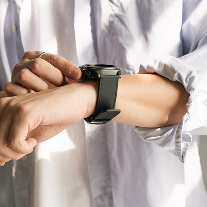 Ringke One Basic Bold Strap for Fossil Watch / Mobvoi Watch / Suunto Watch Series, 24mm, Black