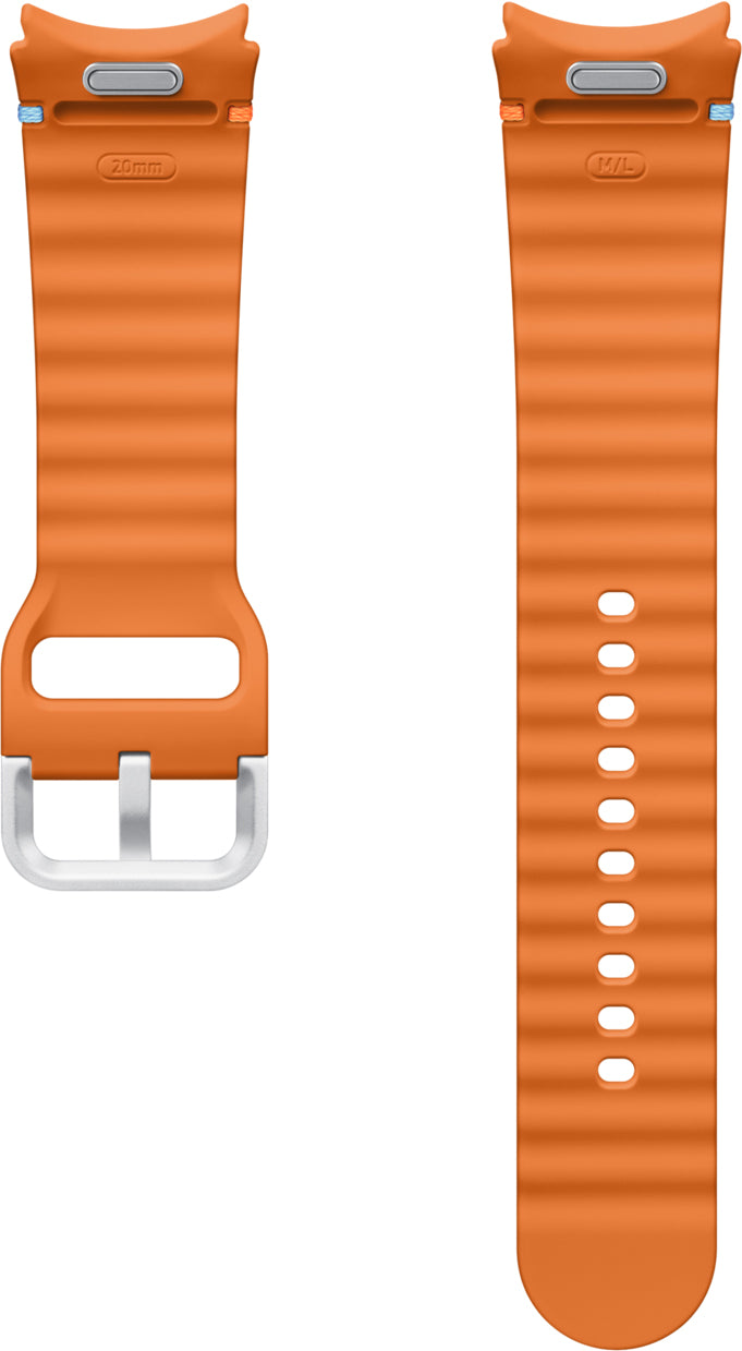 Sport Band for Samsung Galaxy Watch7 / Watch FE / Watch6 / Watch5 / Watch4 Series, M/L, Orange ET-SNL31LOEGEU