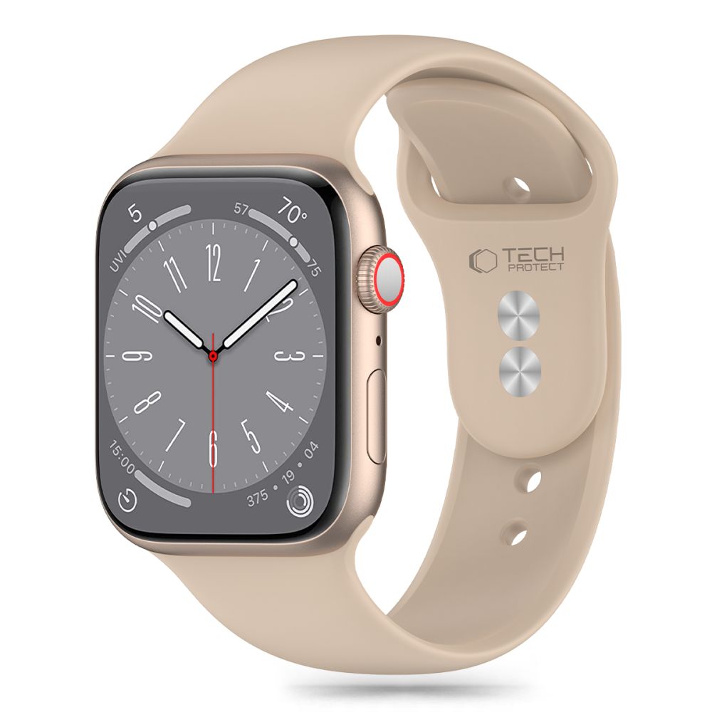 Tech-Protect Silicone Strap for Apple Watch 41mm / 40mm / 38mm Series, Beige