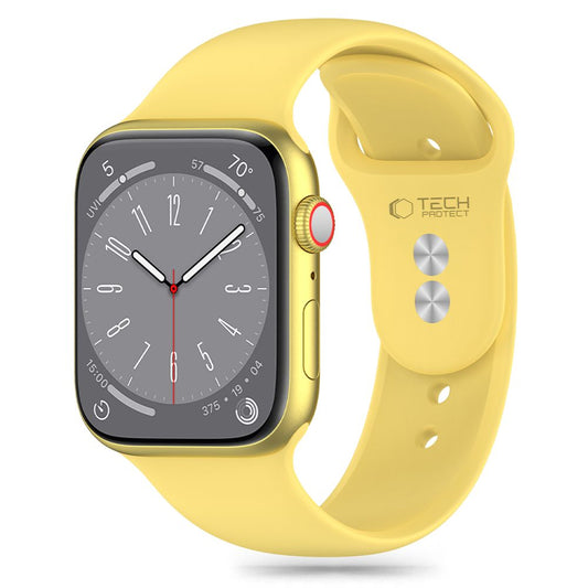 Tech-Protect Silicone Strap for Apple Watch 41mm / 40mm / 38mm Series, Yellow 