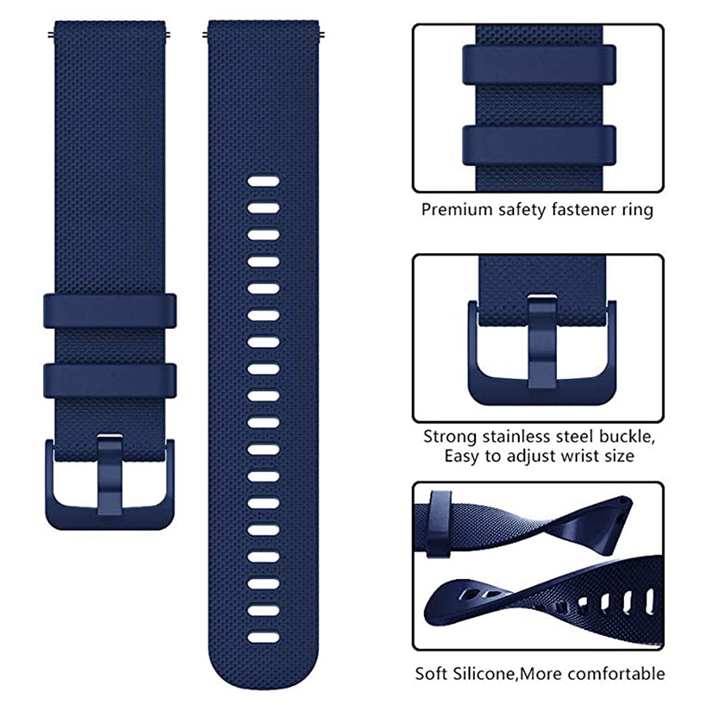 Techsuit W006 Strap for Samsung Galaxy Watch / Huawei Watch Series, 22mm, Blue